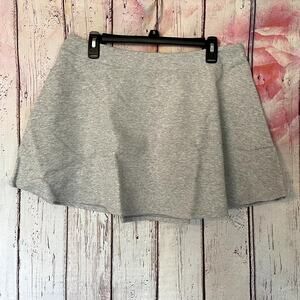 Adidas Neo X Selena Gomez Skirt Womens Large Grey Jersey Mini Casual A-Line